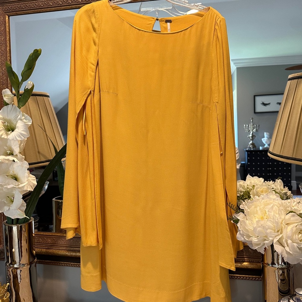 Free People yellow dress